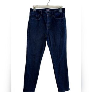 NYDJ High Rise Skinny Jeans Ankle Stretch Dark Wash Size 6 Lift x Tuck Comfort